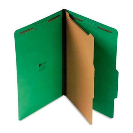 Universal Universal Pressboard Folder, Legal, Four-Section, Emerald Green, 10/Box UNV10212***
